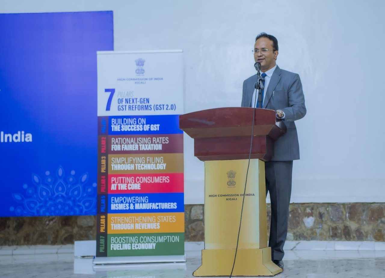 High Commissioner speaking at the special session on GST 2.0 in Kigali