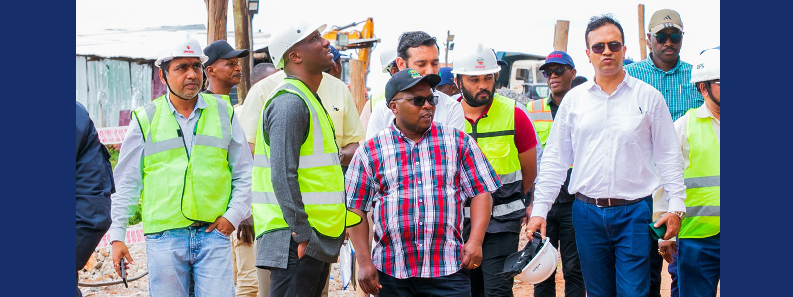 Joint field visit to the irrigation project sites at Mahama and Mpanga, Kirehe District